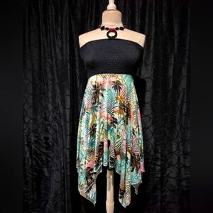 Elegant Black Strapless Dress